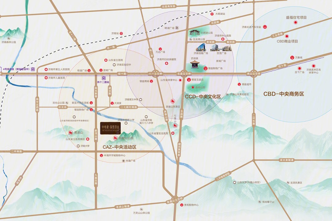 中电建国誉茂山区位图