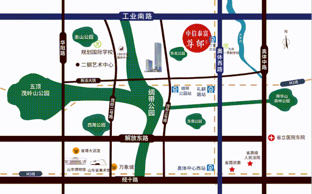 中信泰富济南尊区位图